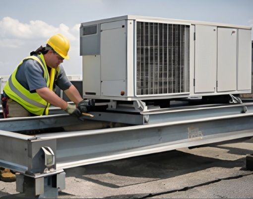 Rooftop HVAC Support Frames